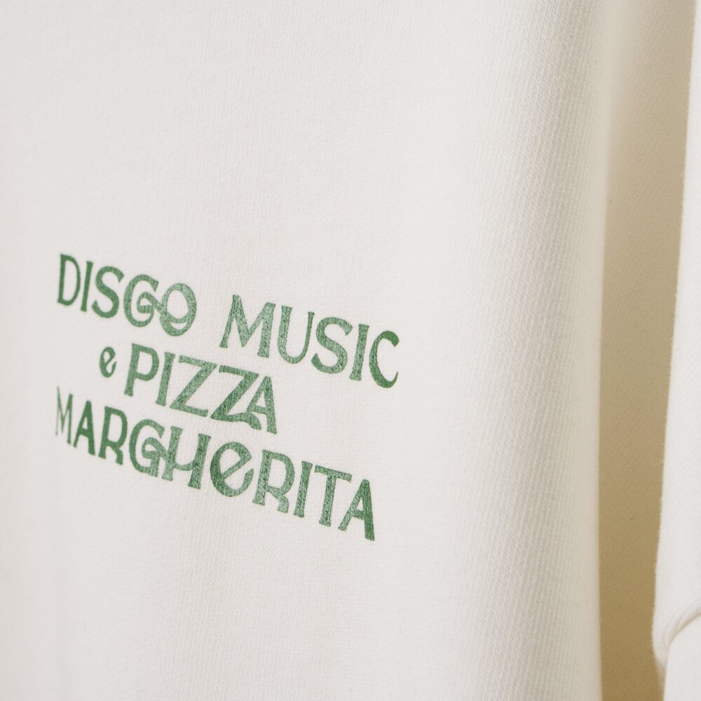 FELPA | Disco Music & Pizza Margherita - Bianca - immagine 5